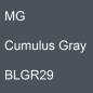 Preview: MG, Cumulus Gray, BLGR29.